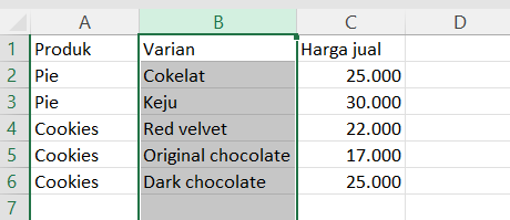 Cara melebarkan kolom di Excel
