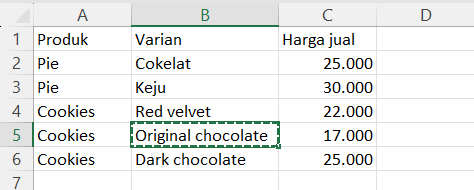 Cara melebarkan kolom di Excel