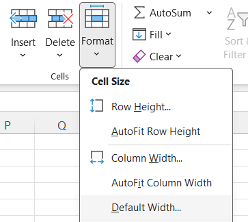 Cara melebarkan kolom di Excel