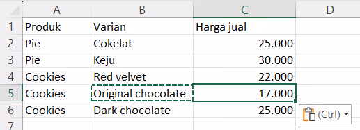 Cara melebarkan kolom di Excel