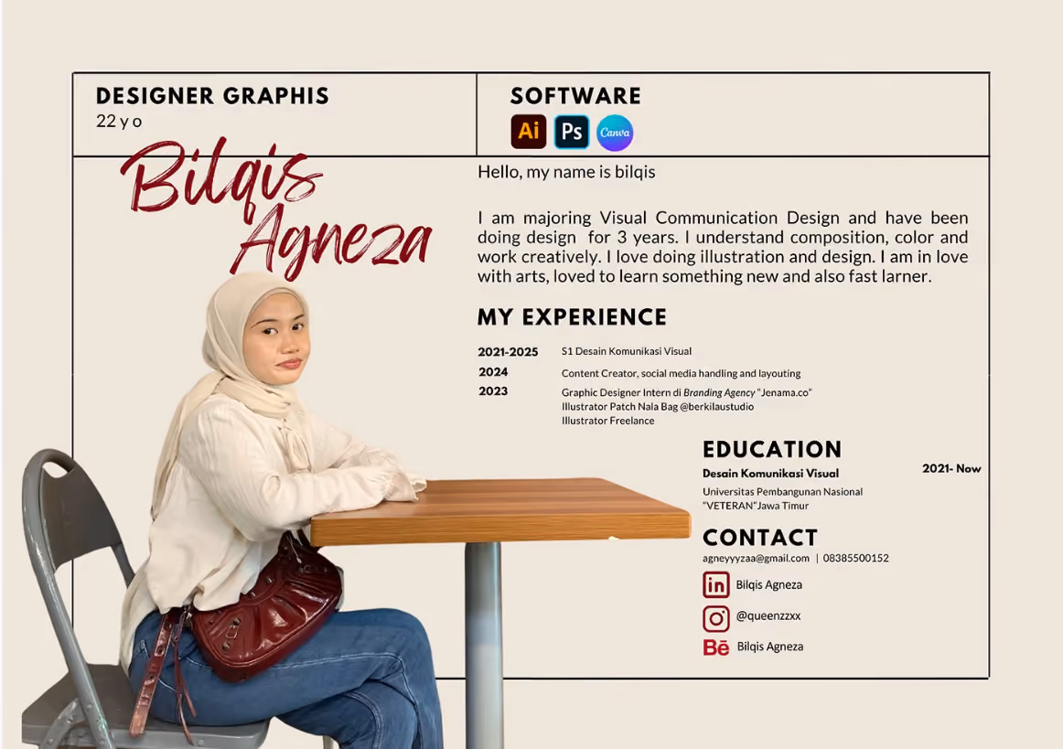 Contoh portofolio mahasiswa DKV