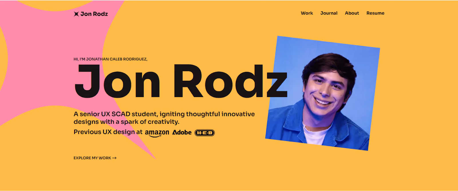 Contoh portofolio mahasiswa UX design