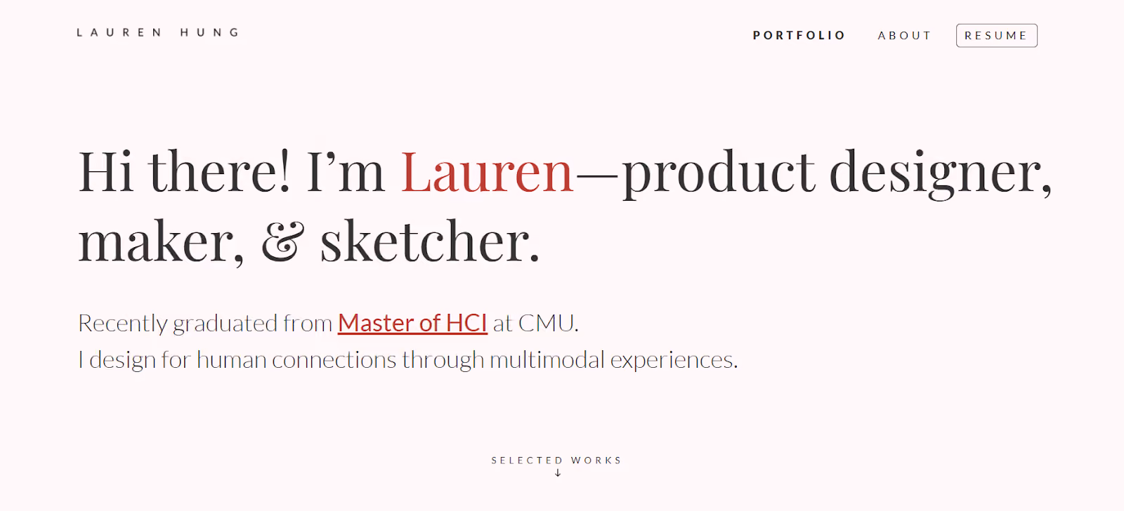 Contoh portofolio mahasiswa product designer