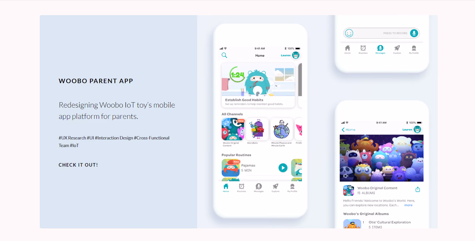 Contoh portofolio mahasiswa product designer