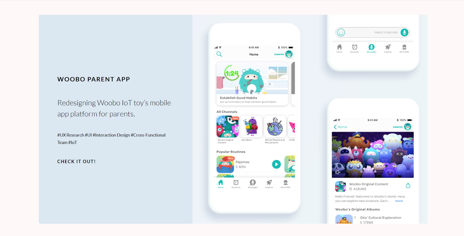 Contoh portofolio mahasiswa product designer