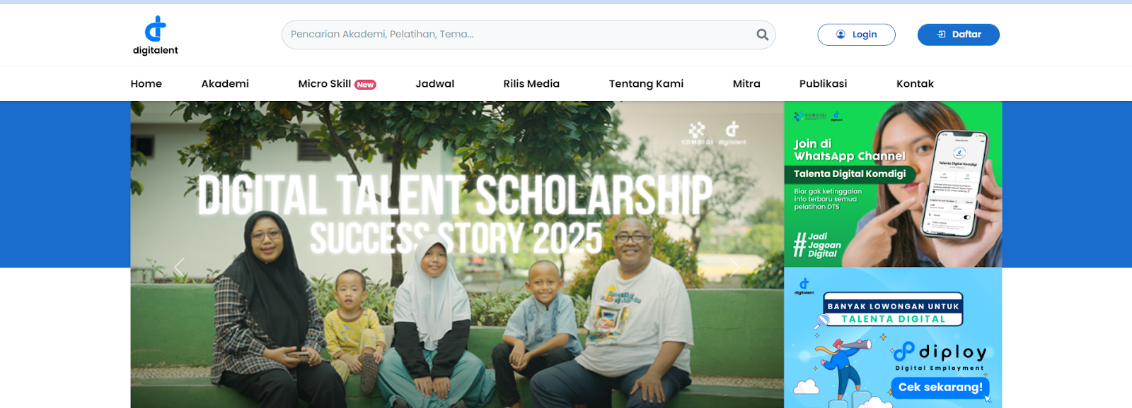 Kursus Gratis Bersertifikat: digital talent scholarship