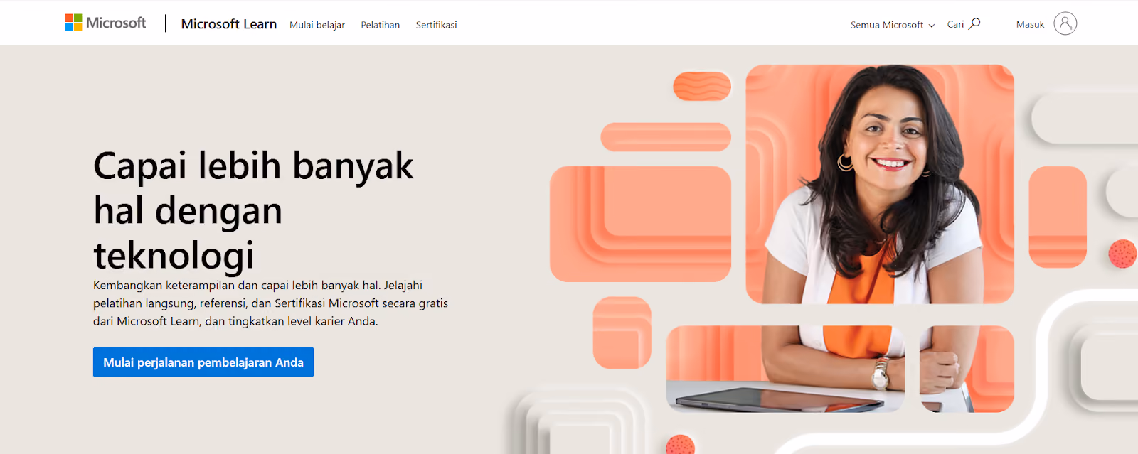 kursus gratis bersertifikat: microsoft learn