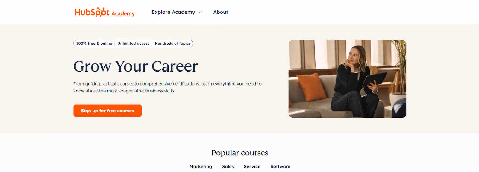 Kursus gratis dari Hubspot academy