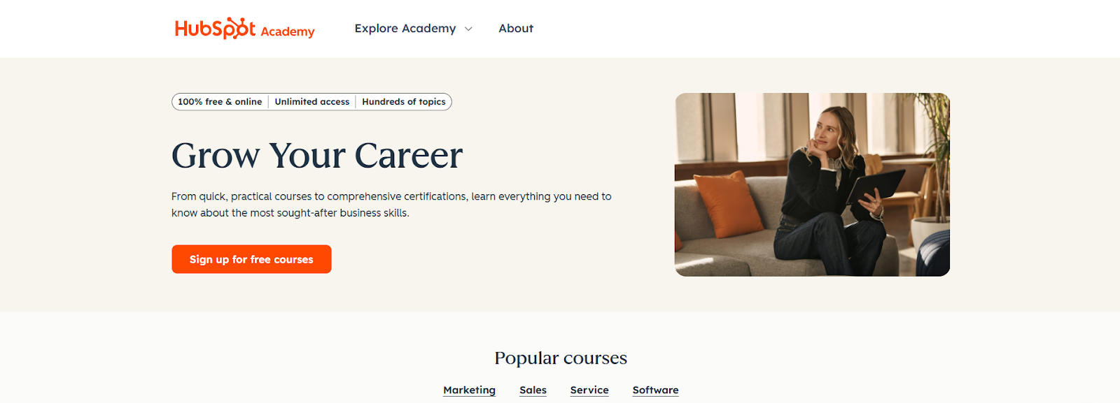 Kursus gratis dari Hubspot academy