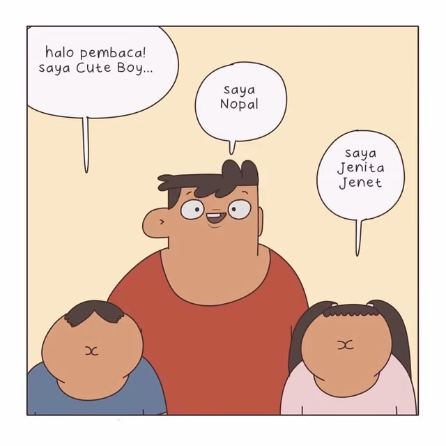 contoh konten visual kartun komik