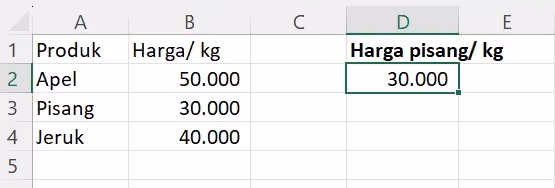 Rumus VLOOKUP