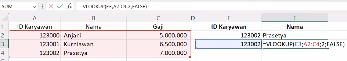 Rumus VLOOKUP vs XLOOKUP