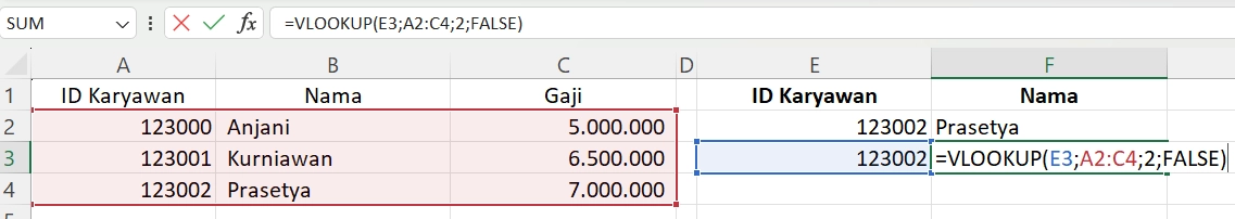 Rumus VLOOKUP vs XLOOKUP