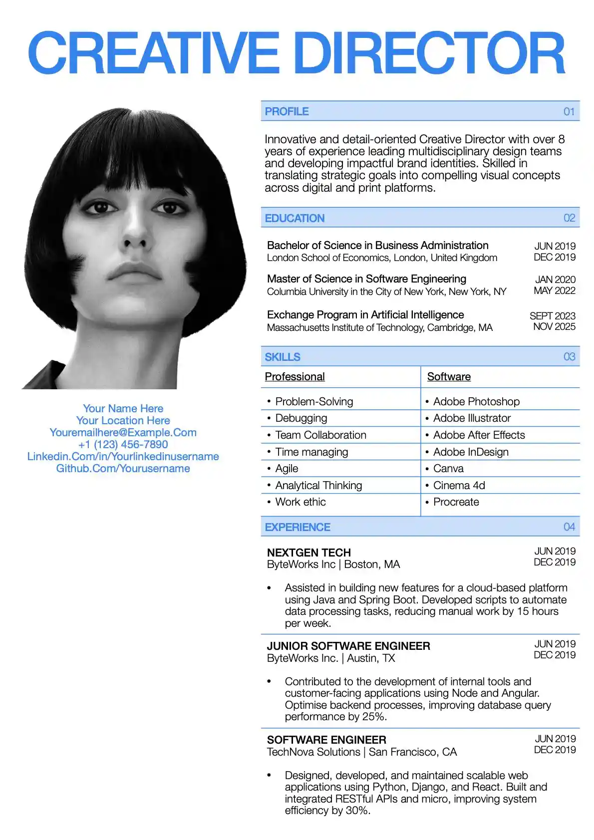 Resume Creative Director