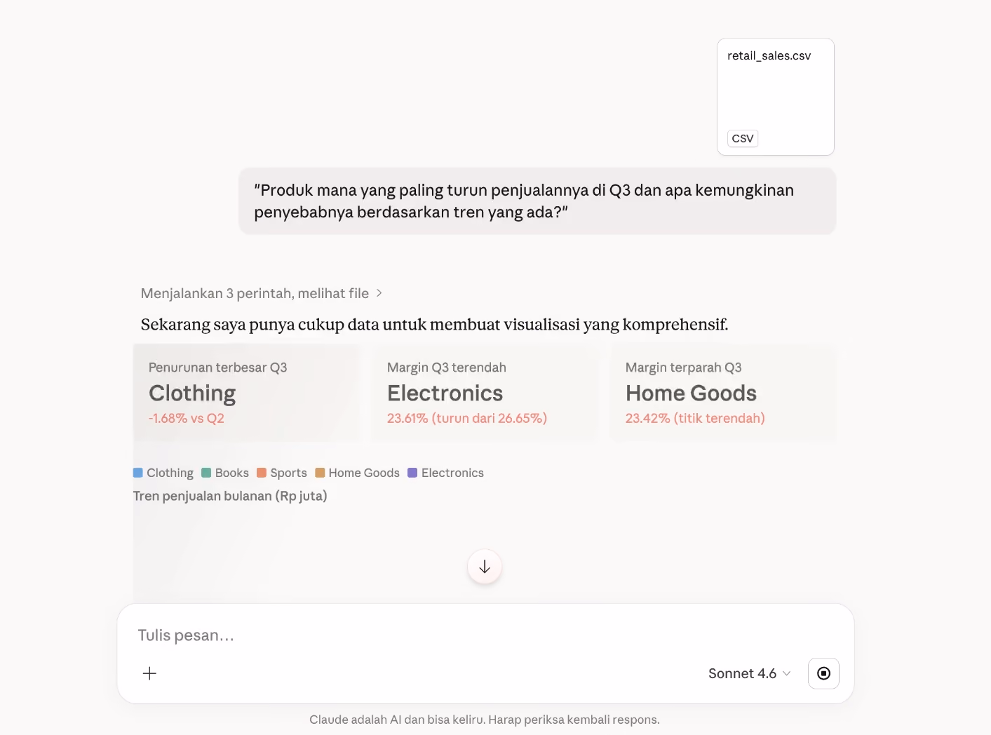 Claude AI akan membaca seluruh isi file