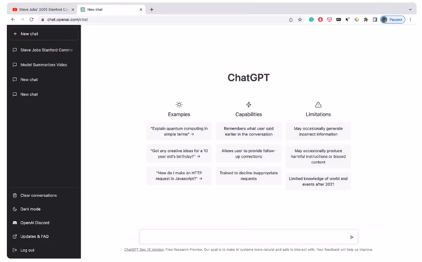 Merangkum video dengan ChatGPT