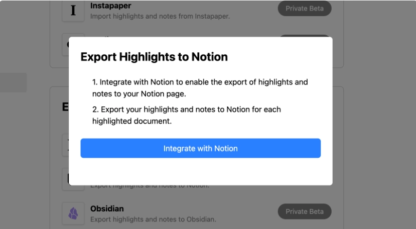Lalu, klik “Integrate with Notion”.