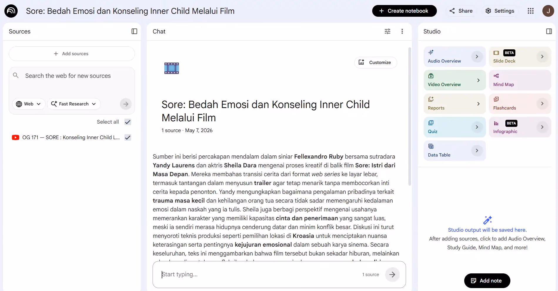 NotebookLM Google akan segera memberi rangkuman video.