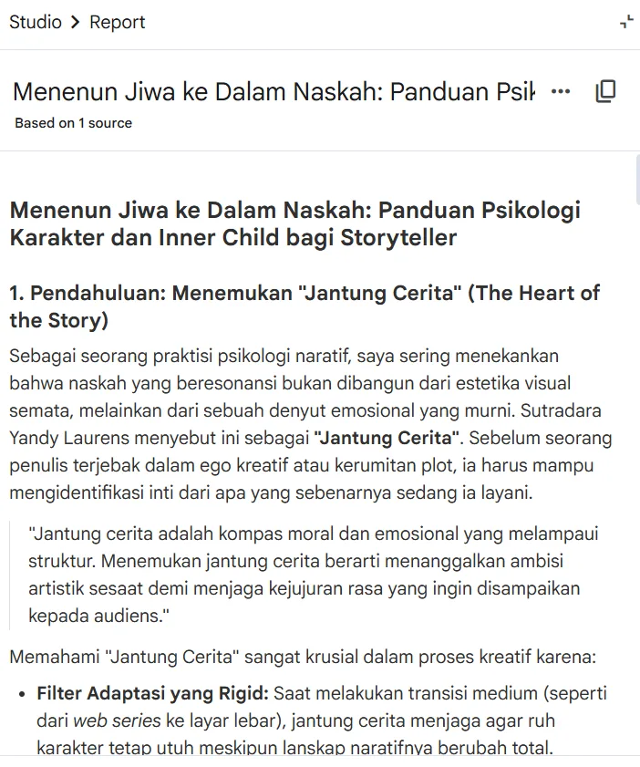 Lalu, tampilan hasil rangkuman pun akan berbeda.