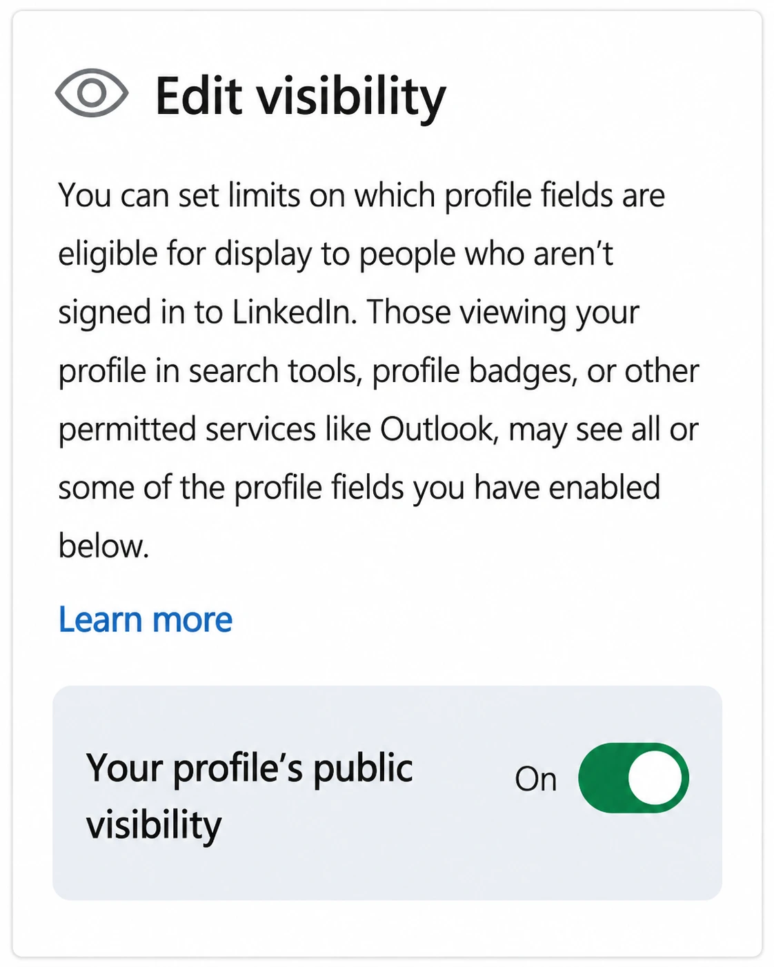 Edit Your Public Profile
