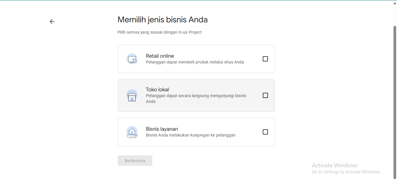 cara agar bisnis muncul di Google