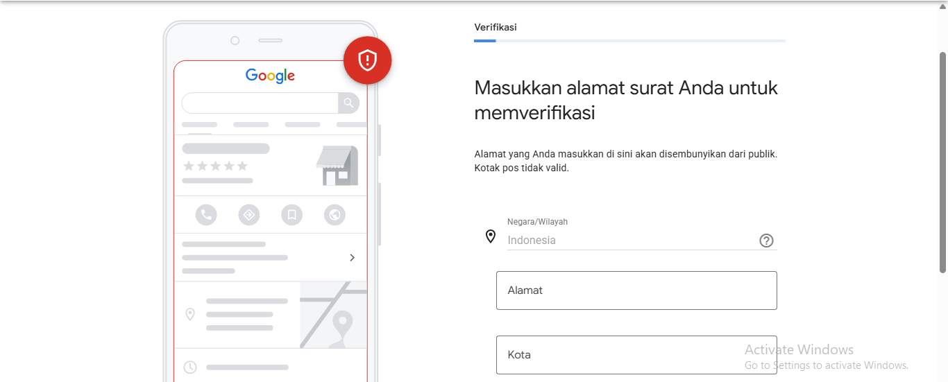 cara agar bisnis muncul di Google