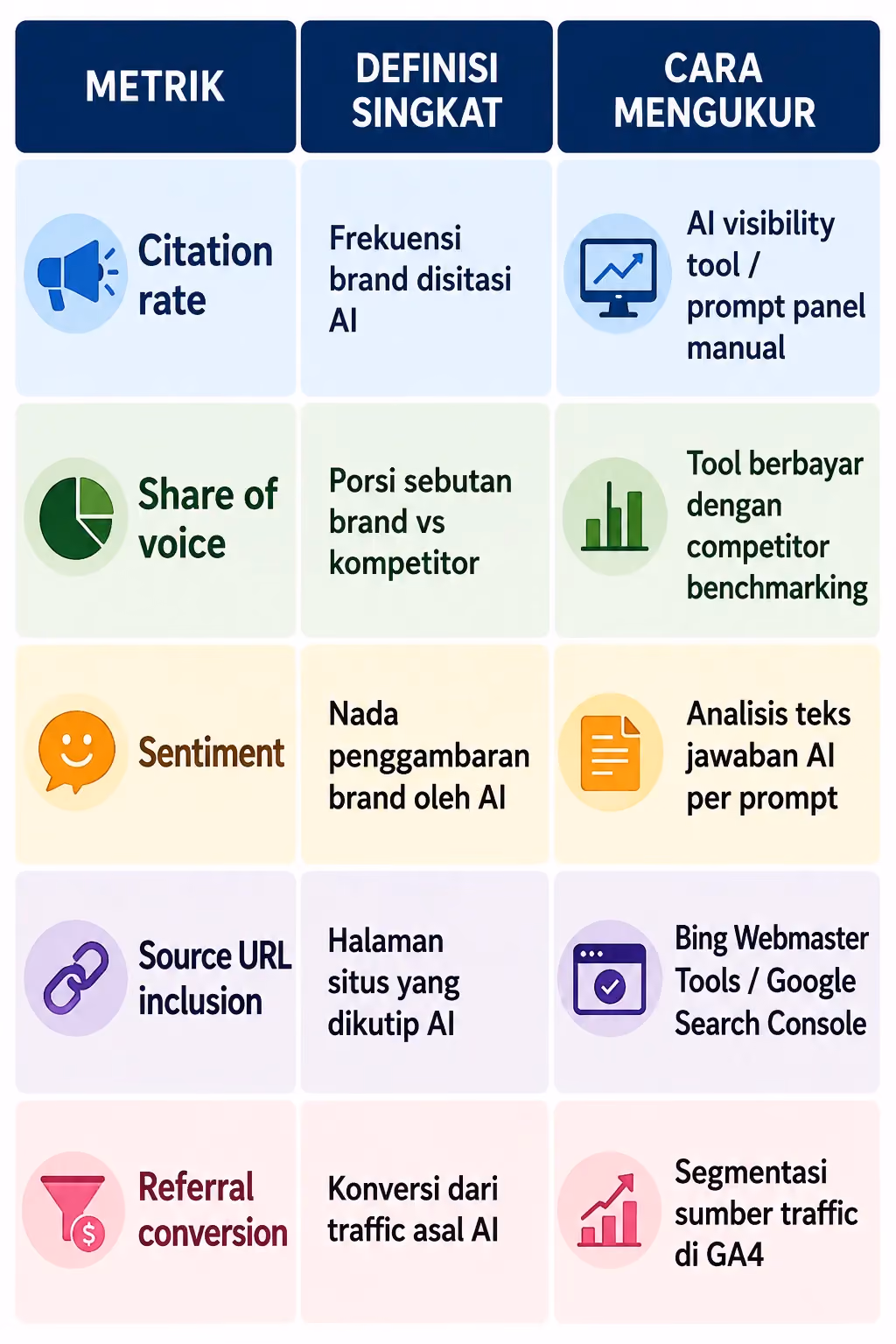 Metrik Kunci Brand Visibility di AI