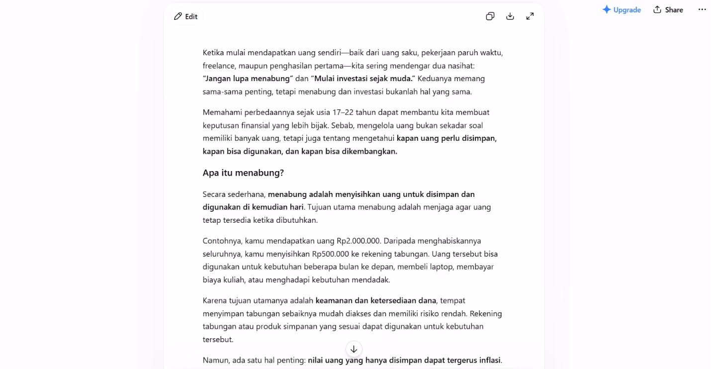 mengaktifkan fitur Think pada ChatGPT2