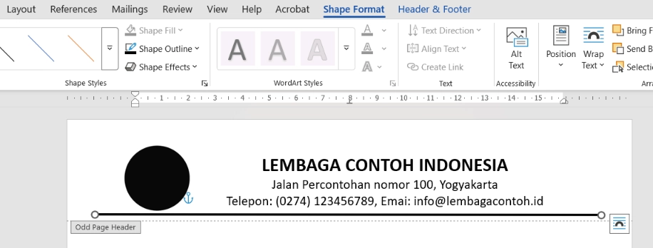 Membuat garis manual