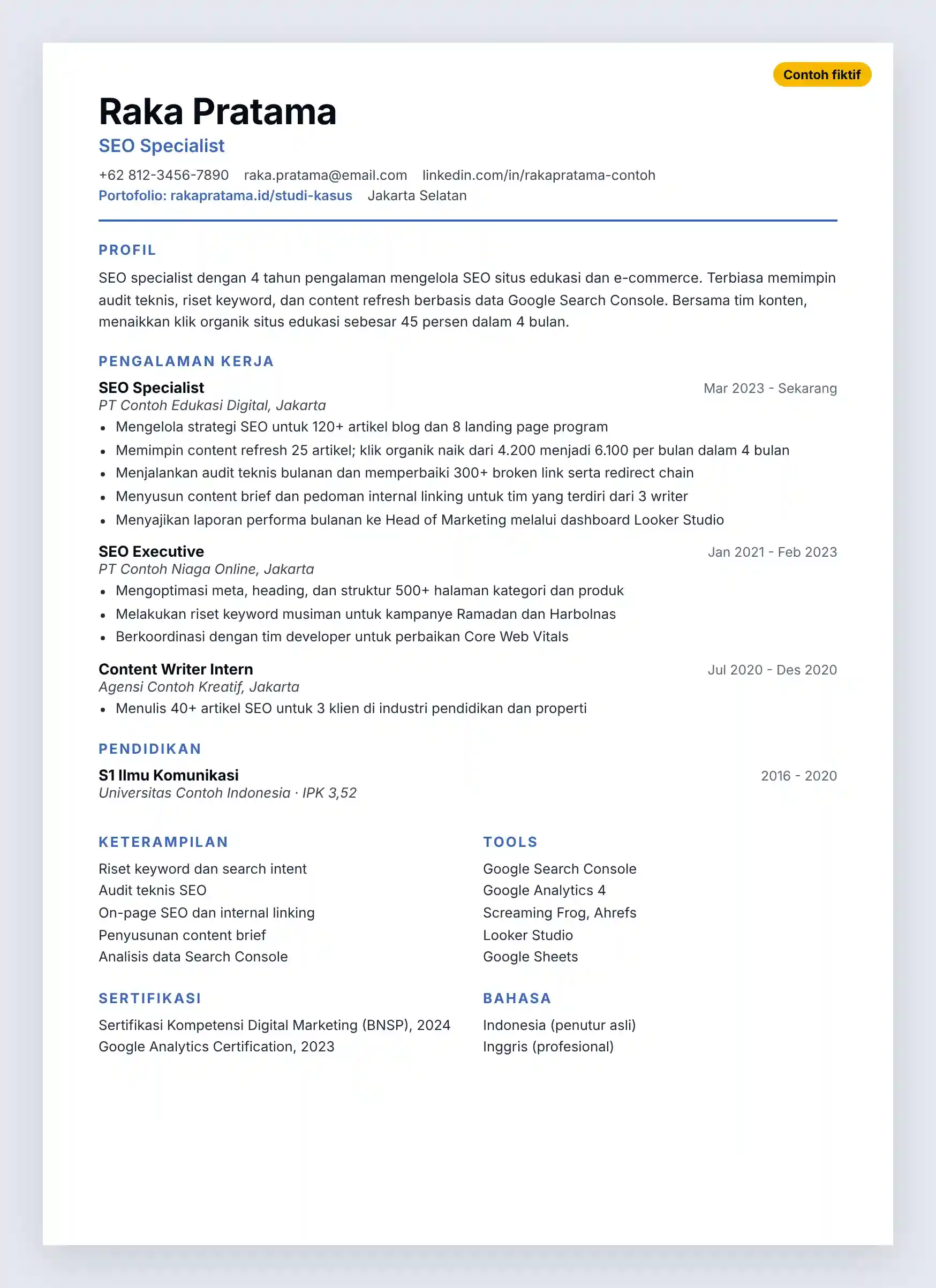 CV SEO Specialist