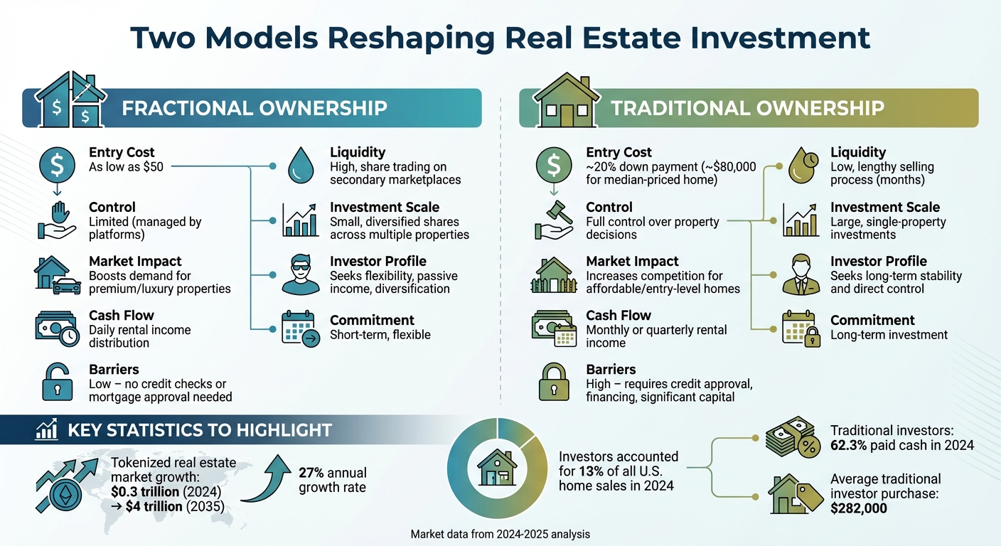 Fractional vs Traditional Real Estate Ownership Comparison