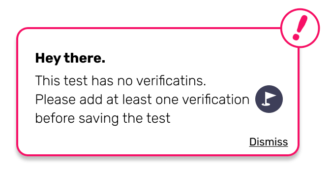 AI Assist warns you if you are missing verifications