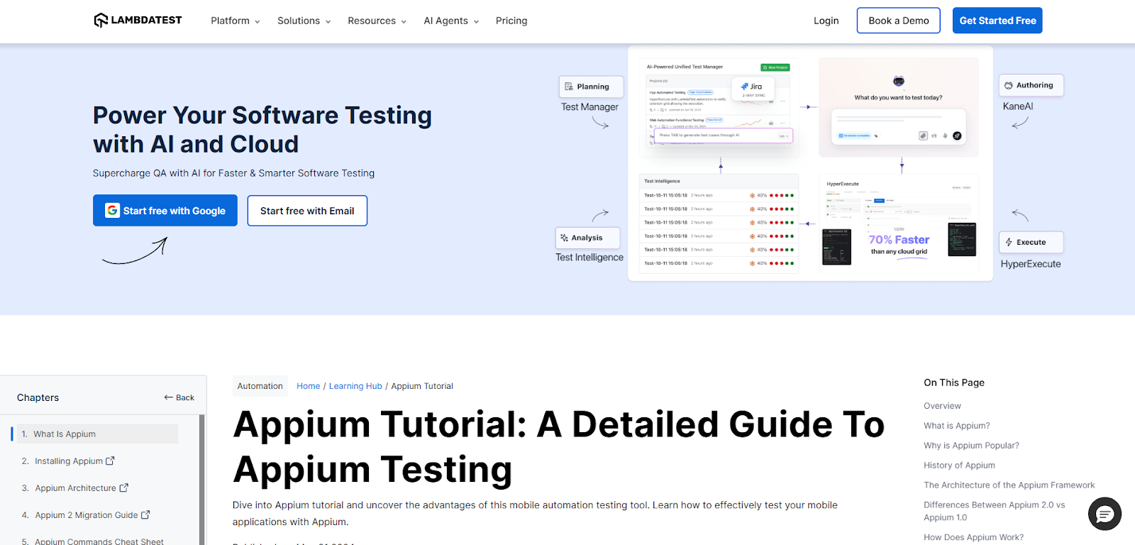 Appium: Open-Source Mobile (Native, Hybrid, Web) UI Automation