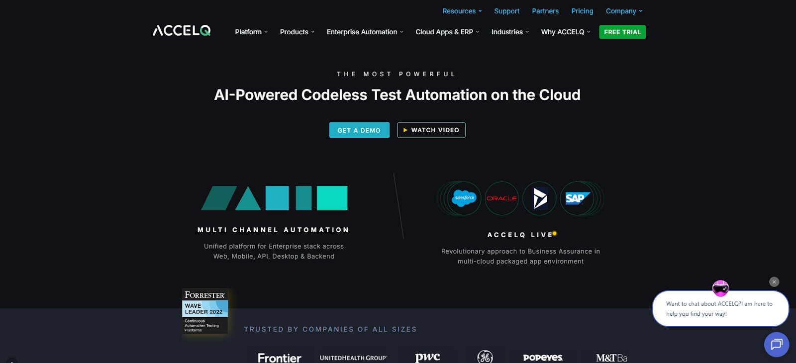 ACCELQ: Codeless, Cloud-Native End-To-End Automation