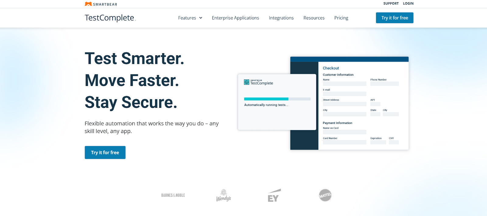 TestComplete: Commercial Desktop/Web UI Automation (Smartbear)
