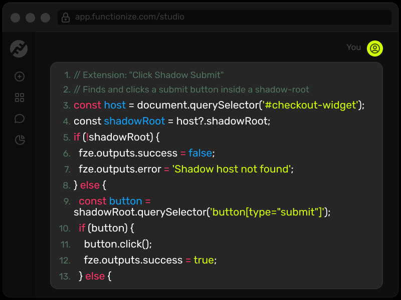 Generate any random data on-the-fly directly in the chat