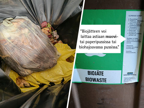 Arjen kiertotalous alkaa keittiöstäsi - valitse biopussi, joka oikeasti kompostoituu