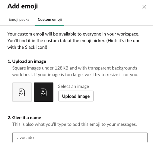 Slack useful features - custom emoji