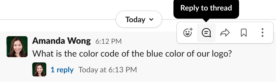 Tips on how to use Slack - use reply thread to nest messages