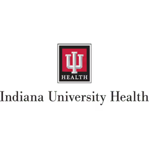 Formstack partner Indiana University Health logo featuring a red IU symbol above the word Health, with black text spelling Indiana University Health.