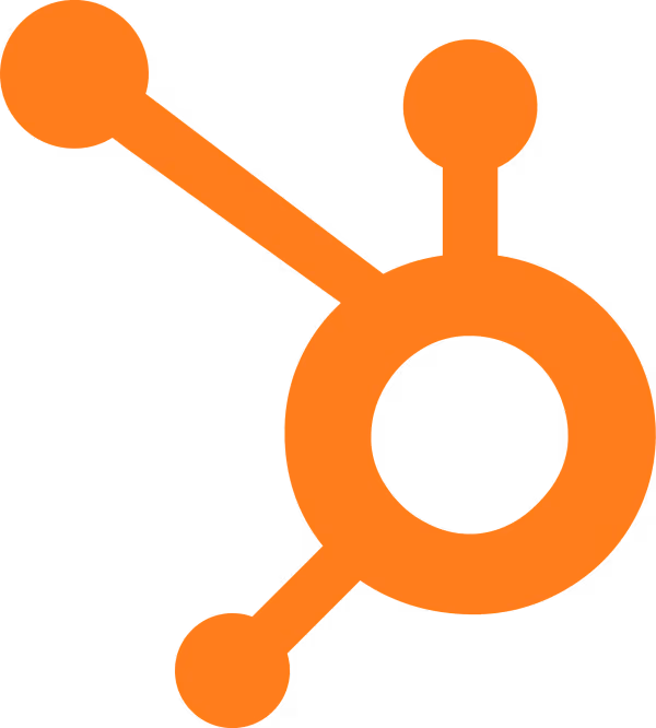 Formstack partner HubSpot logo with an orange hub-and-spoke symbol.