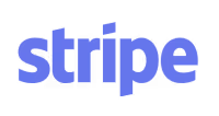 Stripe logo with the word stripe in bold lowercase purple text.