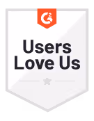 G2 Users Love Us award badge.