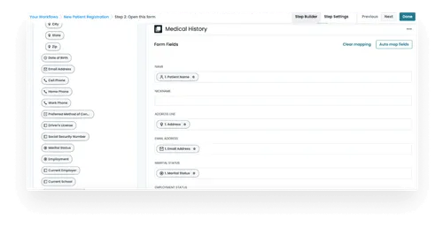 Screenshot of a blank form, showing how an online forms builder can help increase form interaction.