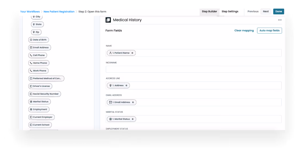 Screenshot of a blank form, showing how an online forms builder can help increase form interaction.