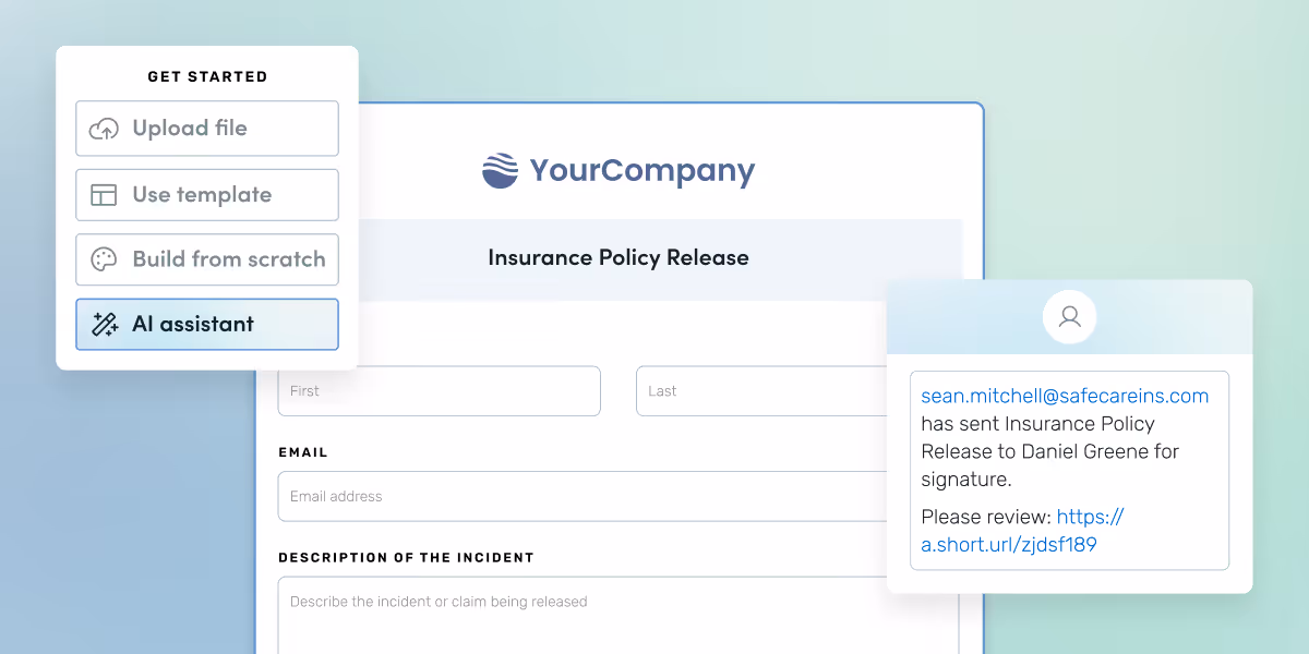 Screenshot of Formstack page that says Welcome new user.