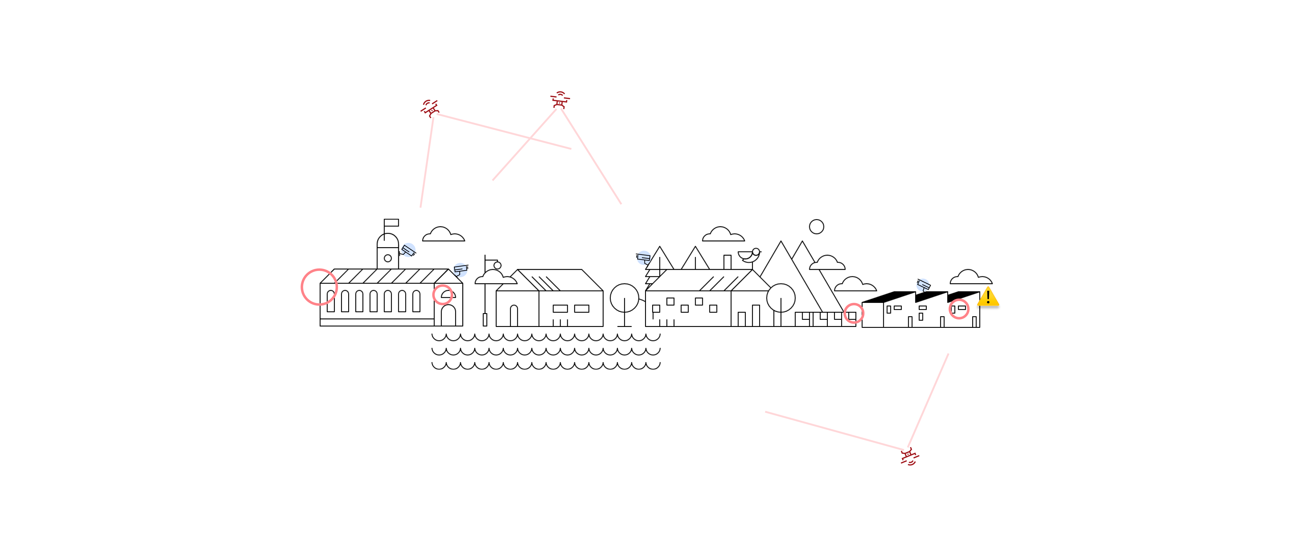Illustration of the town as protect by Randori