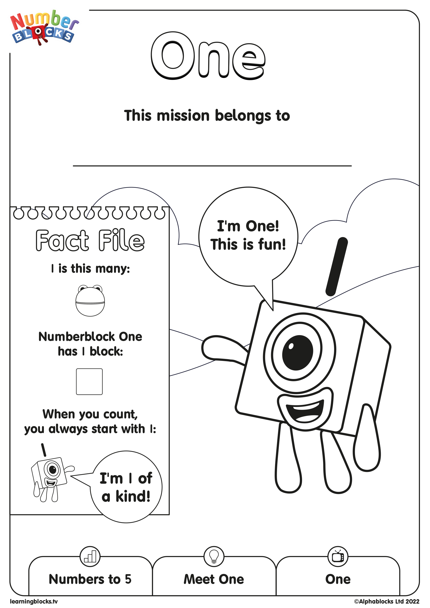 One