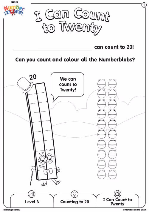 I Can Count to Twenty