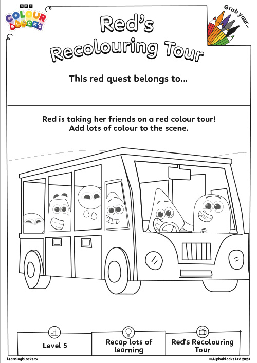 Red's Recolouring Tour